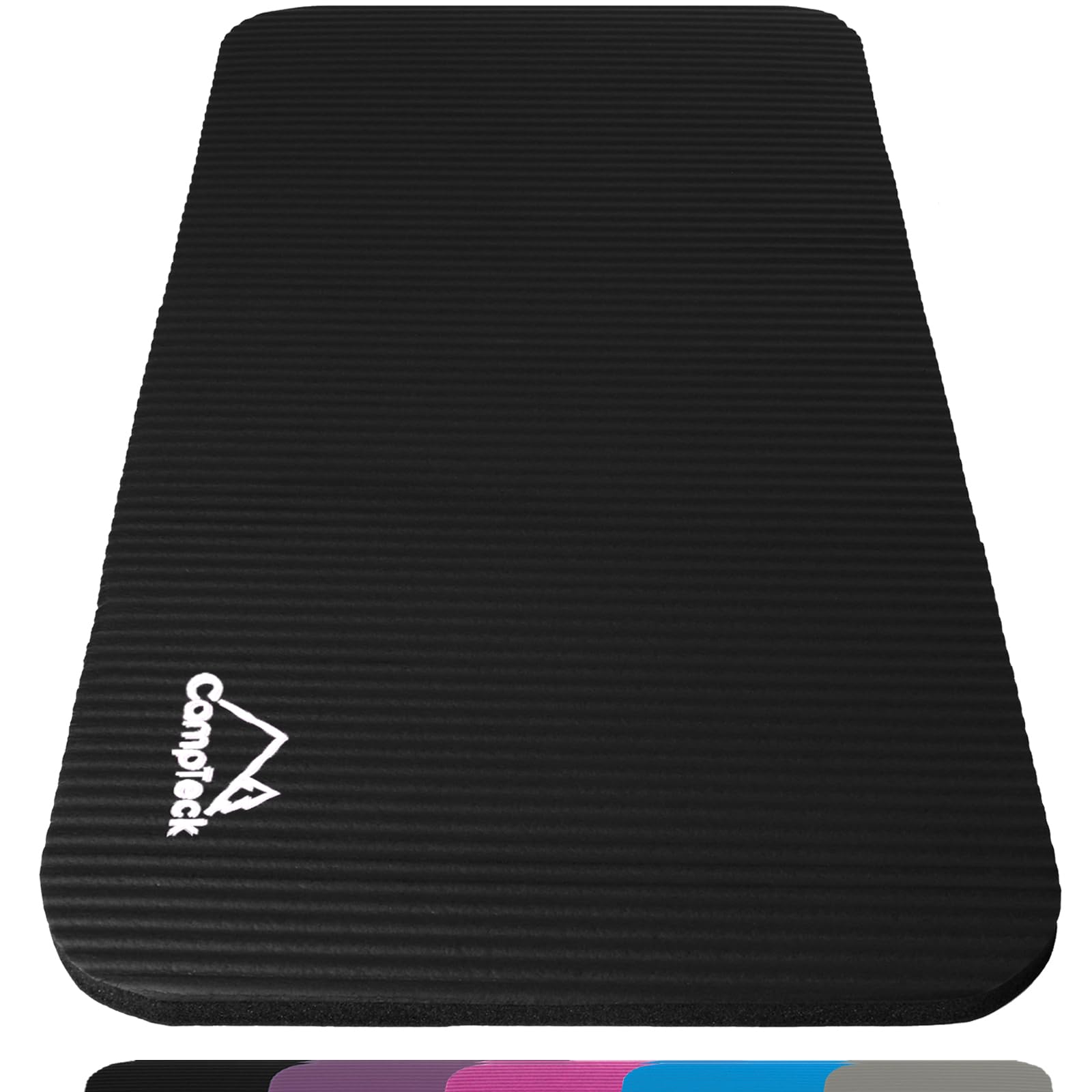 CampTeck U6962 - Non-Slip Yoga Knee Pad Soft Foam Yoga Knee Mat for Fitness, Exercise, Workout, Gym, Pilates etc. - Black