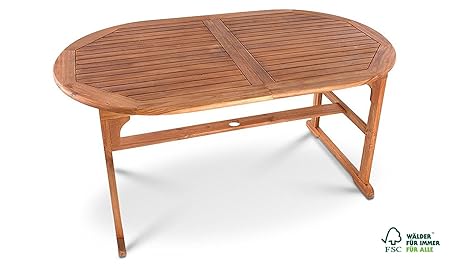 SAM Gartentisch 150-200 x 90 cm France, klappbar, Akazien-Holz, FSC® 100% Zertifiziert