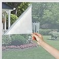 Volcanics One Way Window Privacy Film Sun Blocking Window Tinting Film for Home Heat Control Mirror Tint Film Static Cling Reflective Solar Window Film 17.5 x 78.7 Inches, Silver