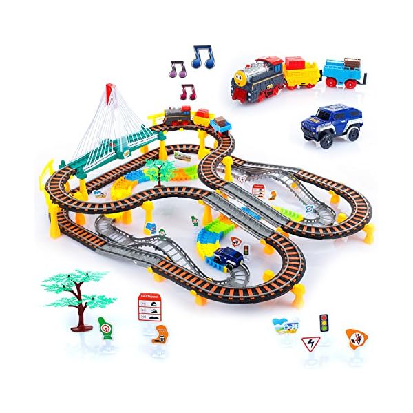 Kinderplay Eisenbahn Kinder Elektrisch | Zug für Kinder | Elektrische Eisenbahn Kinder, KP0635