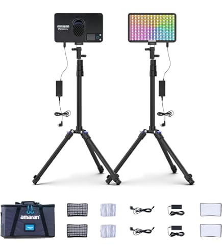 Amazon.com : amaran P60c RGBWW LED 3-Light Kit : Electronics