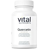 Vital Nutrients Quercetin - Vegan Quercetin Supplement with Bioflavonoids for Sinus, Respiratory, Heart, & Immune Function Support - Gluten, Dairy, Soy Free - 500mg - 100 Capsules