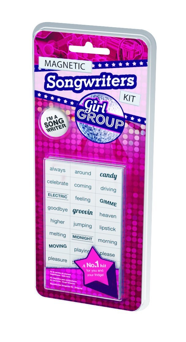 Magnetic Songwriters Kit - Fridge Magnets (Girl Group), Pink