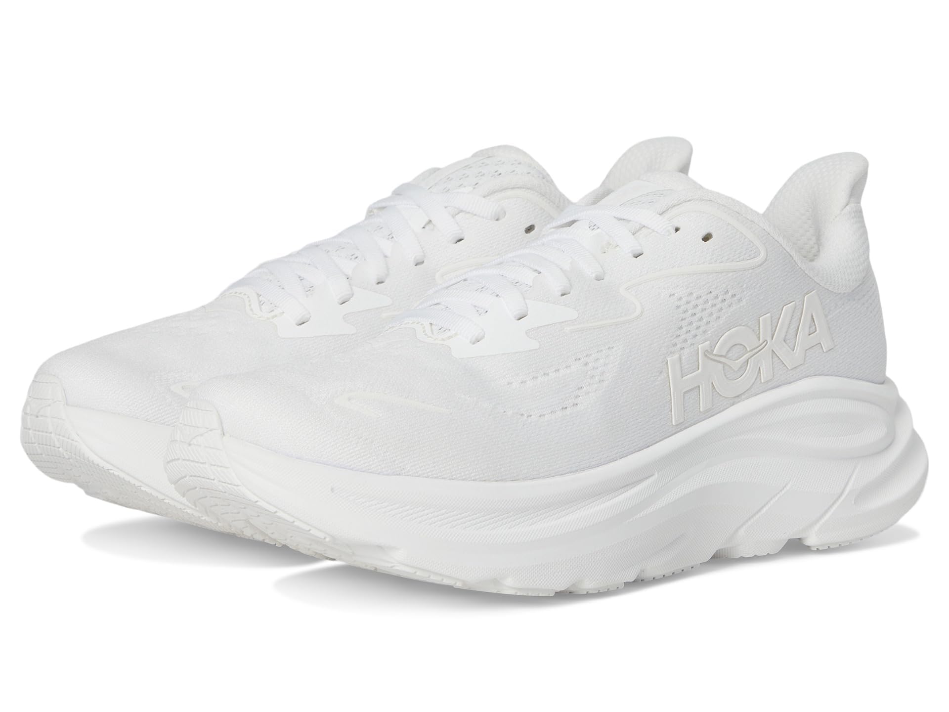 Hoka Women's Clifton 10 Sneaker, White/White, 6.5
