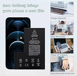 Svenirven Battery for iPhone 12 Pro Max, Upgraded