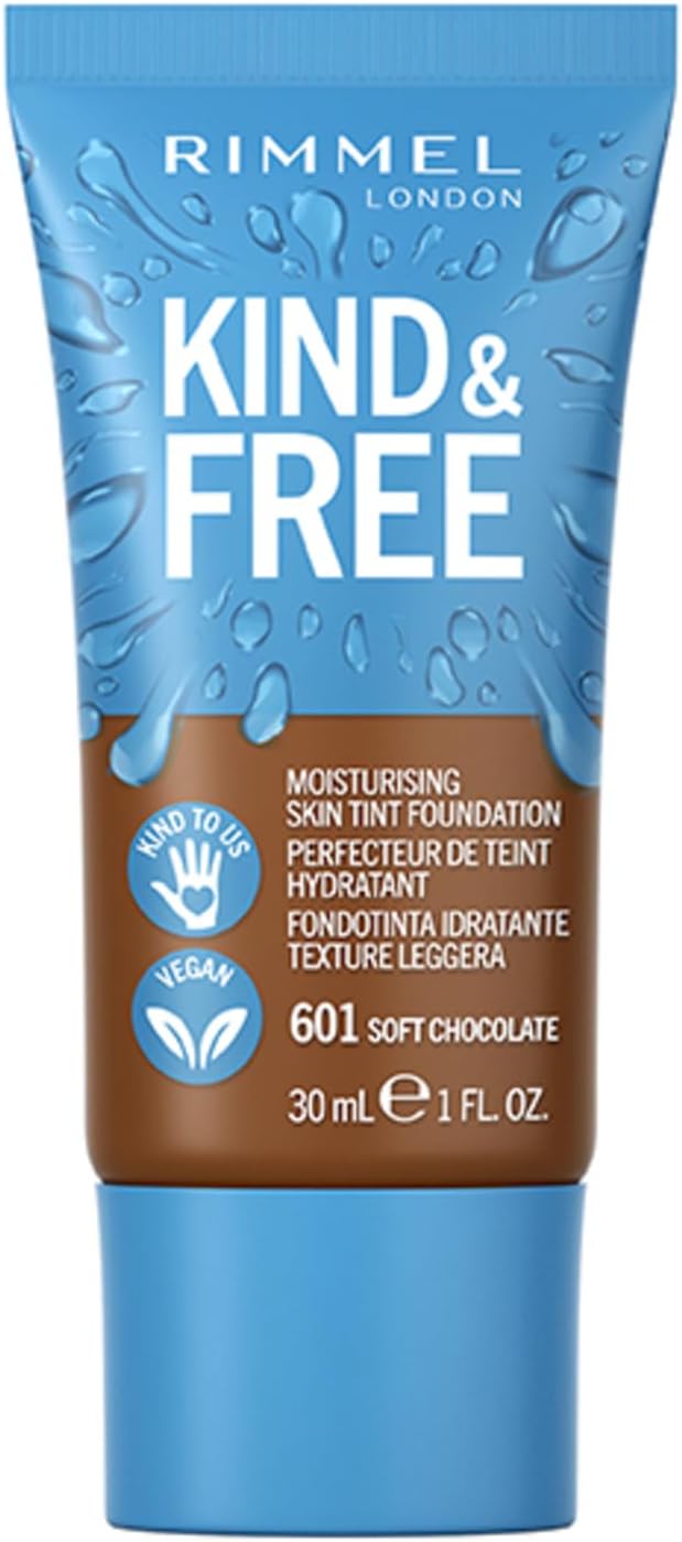 Rimmel Kind + Free Moisturising Skin Tint Foundation Soft Chocolate 601