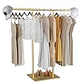 Amazon.com: Gold Racks for Boutique, Clothing Display Rack, Double Pole ...