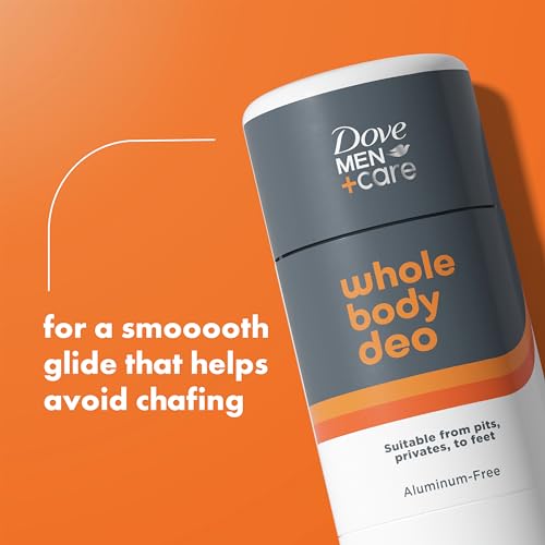 DOVE MEN+CARE WHOLE BODY DEO ALUMINUM-FREE DEODORANT STICK SHEA BUTTER + CEDAR FROM PITS, PRIVATES, TO FEET WITH VITAMIN E 2.6 OZ