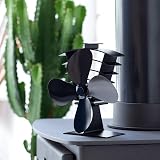 Valiant Premium IV Stove Fan and Magnetic Thermometer Black view 4