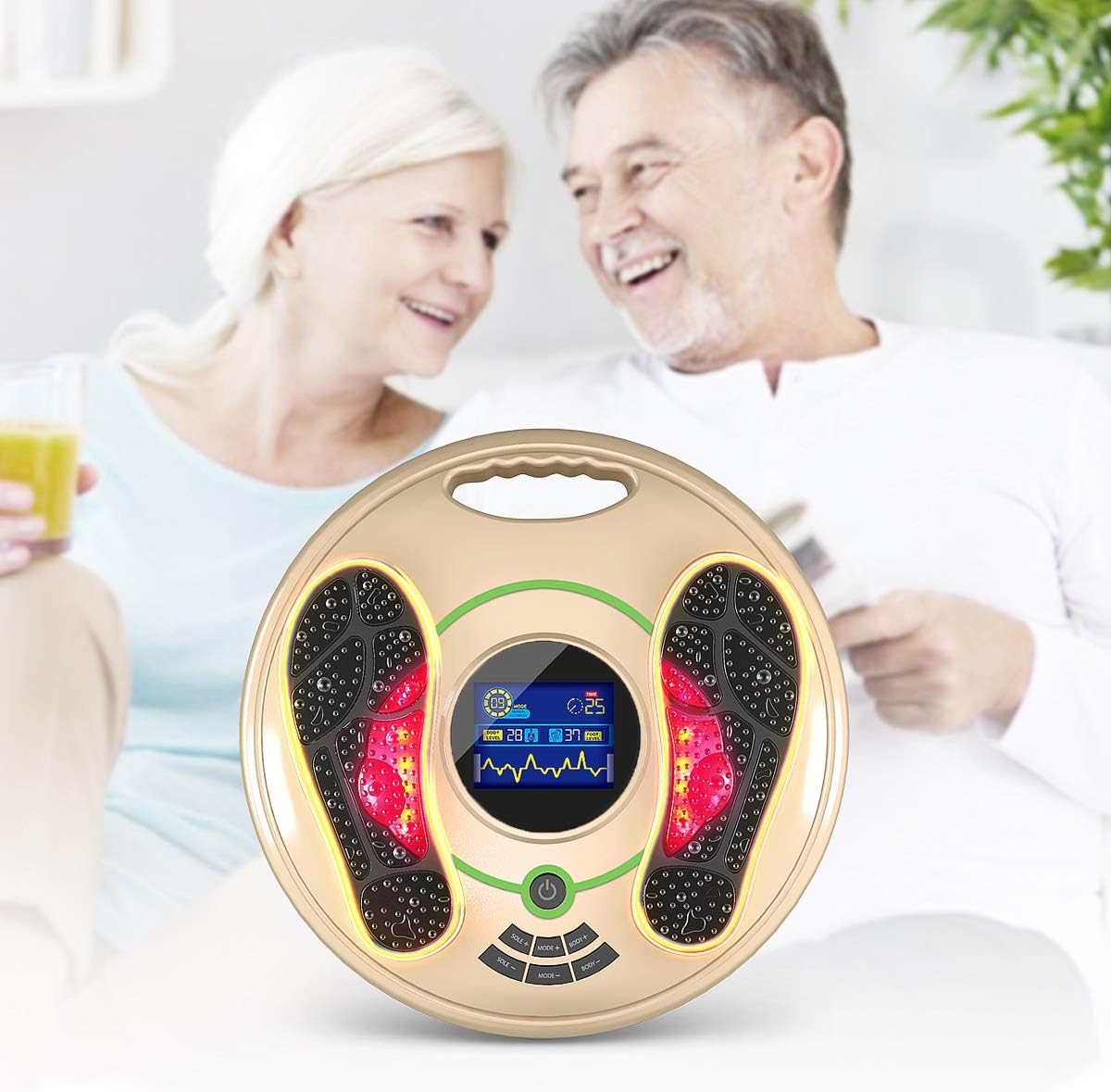 EMS Electronic Foot Massager, Electric Muscle Therapy for Home Use