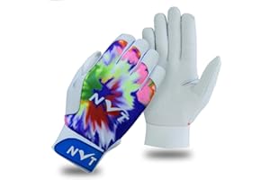NVT Baseball Batting Gloves, Offers Superior Grip & Performance, Ultimate Durability and Ventilation, Batting Gloves Men Available in Blue & Multi Color