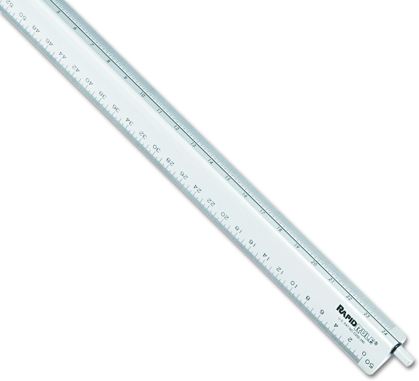 Pickett Professional Engineer Adjustable Triangular Scale, 12" Long, Aluminum, 1 Each : Office Products
