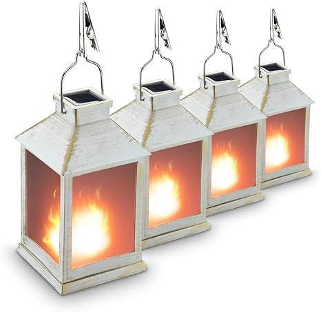 Amazon Com 10 Vintage Style Solar Powered Lantern Fame Effect