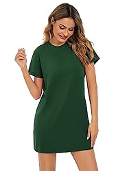 Milumia Women Casual Short T Shirt Dress Short