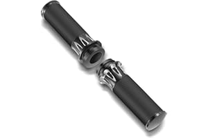 HEYOMOTOR Motorcycle Handlebar Grips 1" Black Street Glide Flhx Handgrip for Harley Davidson Touring Glides Electronic Throttle Grips 2008-2023 CNC Edge Cut