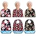 Vlokup 3 Pack Bibs for Eating Women Washable with Crumb Catcher, Rose & Lips