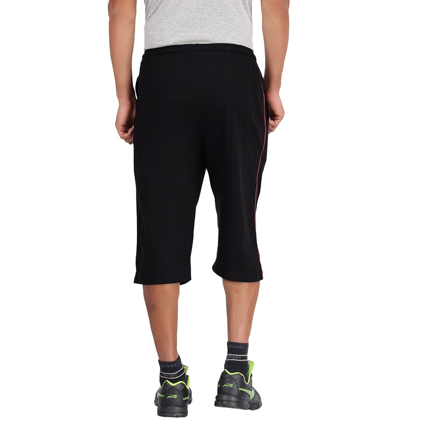 vinab premium super soft cotton basic three fourths for men(pack of 1)