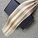 Full Shine Tape in Hair Extensions Seamless Human Hair Invisible Tape in Human Hair Extensions Mixed Color Ash Blonde with Blonde 50 Gram Per Package Double Side Skin Weft 20 Inch 20Pcs