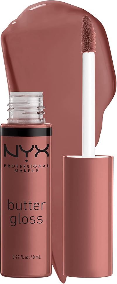 NYX Butter Gloss Brown Sugar Spiked Toffee Nude Lip Gloss 8 Shades