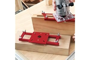 2 in 1 Invisible Fastener Slotted Bracket and Centering Guide for Woodworking Router Base, Compatible with 65mm Inner Diamete