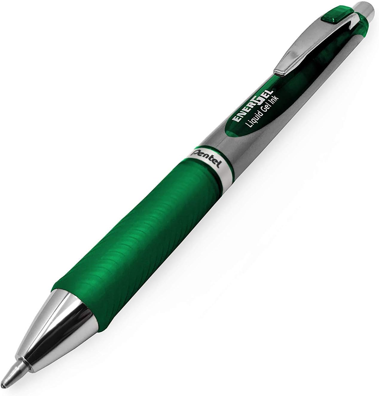 Pentel Energel BL80 - Retractable Liquid Gel Ink Pen - 1.0mm - Pack of 9 - Green - In Envelope Gift Packaging - Image 3