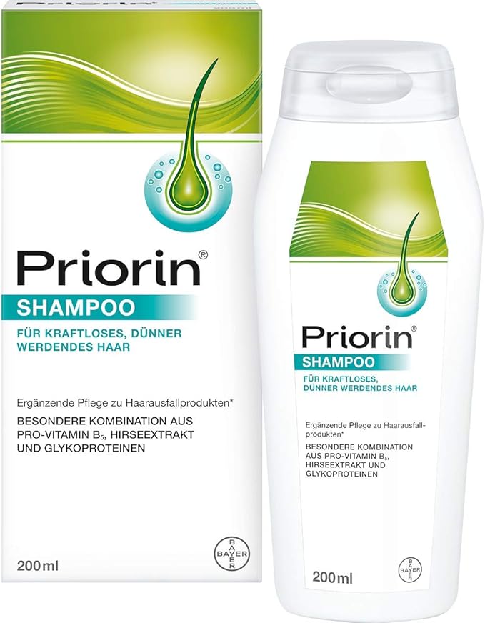 Bayer Priorin Shampoo Shampoo for Hair Loss Dry and Normal Hair 200ml/6