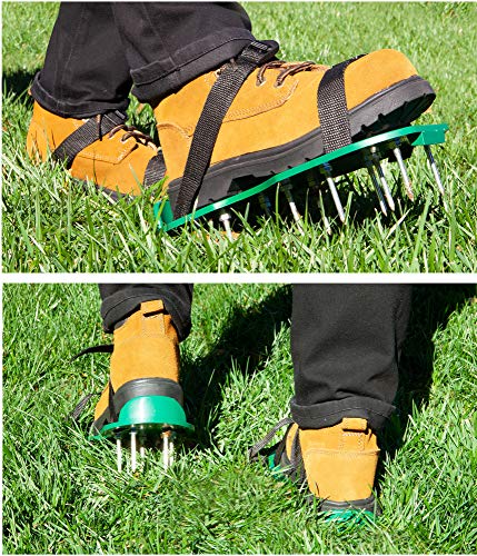 The Paragon Lawn Aerator Spike Shoes, Effectively Aerating Lawn Soil, Comes with 2 Adjustable Straps with Secure Buckles, Universal Size That Fits All, for a Greener and Healthier Garden or Yard - Thumbnail 5