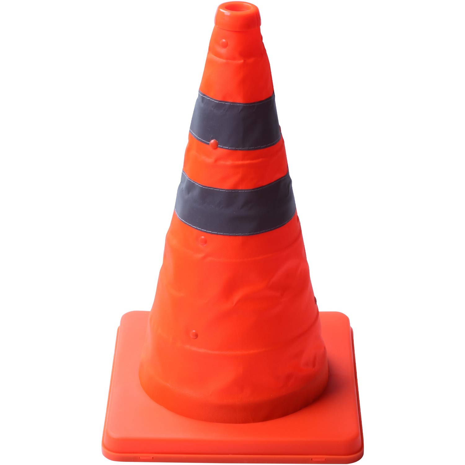 Domilay Reflective Cone 40Cm Warning Reflective Cone Traffic Movement Retractable Collapsible Convenient Storage