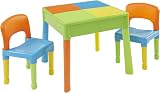 Liberty House Toys 5-in-1 Kids Activity Table & 2 Chairs, Multicolour view 2