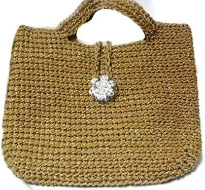 Beautiful Bag Made in thailand crochet materials rope silver umbrella.