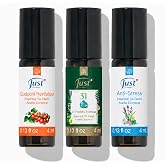 Swiss JUST Essential Oil - 3 Piece Set | Relaxation Trio for Sense Aromatherapy Bliss - 31 Herbal Oil, Guduchi, and Anti-Stress - 4ml