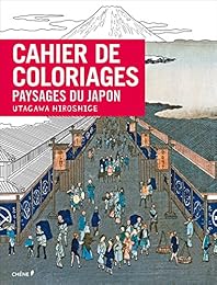 Cahier de coloriages Paysages du Japon Utagawa Hiroshige