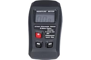 Timber Damp Detector, Digital Wood Hygrometer Small Error for Wood Firewood for Cardboard