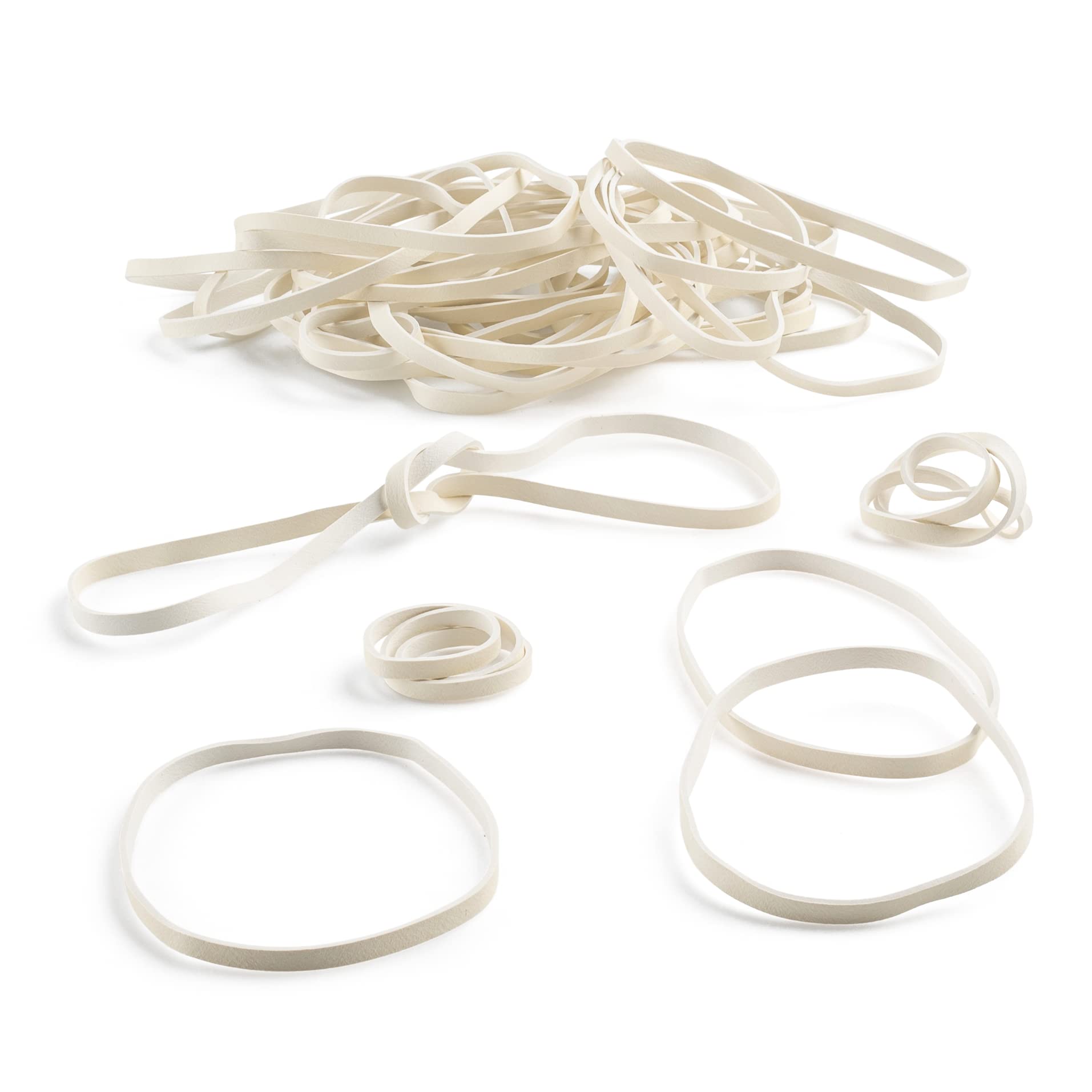PlasticMill Rubber Bands - #33 Size - Rubberbands - 1Lb/500 Count 1 Pound / 500 Count White