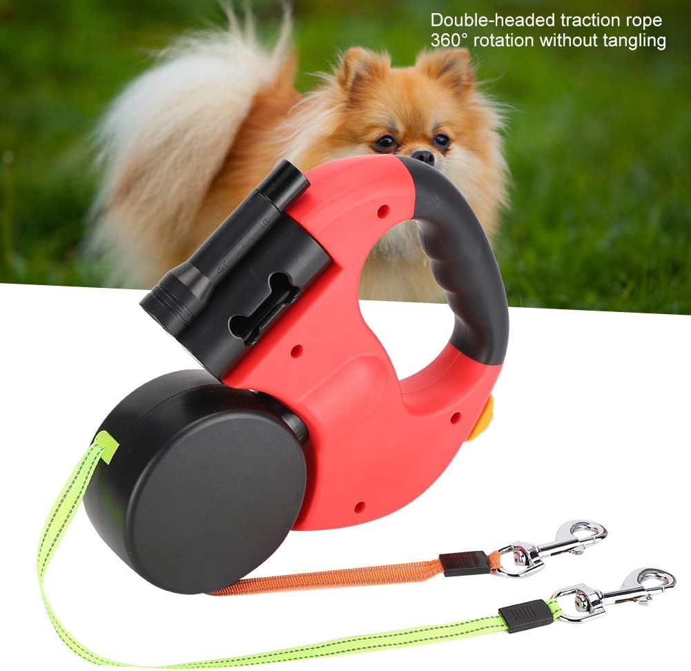 retractable double dog leash no tangle