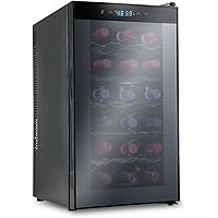 Ivation 18 Bottle Dual Zone Thermoelectric Red & White Wine Cooler/Chiller Counter Top Wine Cellar with Digital…