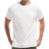 VEIISAR Mens T Shirt - Short Sleeve Crew Neck Soft Fitted Elastic Tees Fresh Classic Tshirts Color 20+