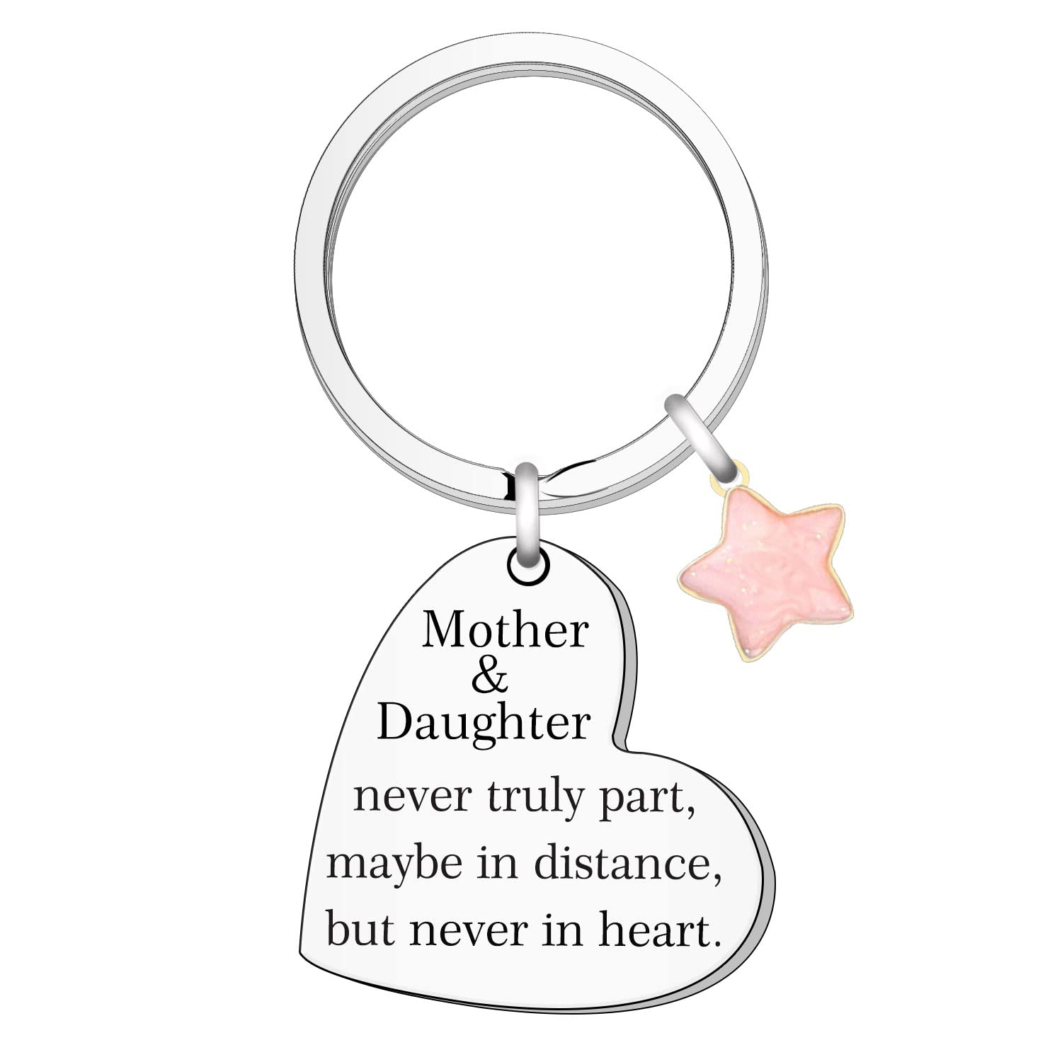 Mum Keyring Mum Gifts from Daughter Mother Keychain Mom Gifts from Daughter Heart Keychain Mothers Day keyring Birthday Christmas Gift