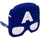 Sun-Staches Marvel Official Captain America Sunglasses | Costume Accessory Mask | UV400 | One Size Fits Most