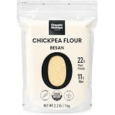 Organic Mandya Chickpea Flour, Garbanzo Bean Flour, Gluten Free, Non-GMO| For Baking, Fritters, Pancakes and Savory Cooking,2 lb,22g Plant protein, 11g Fiber per 100g
