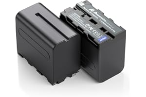 2 Pack NP-F970 Battery Replacement 8800 mAh Sony NP-F970 Battery Compatible with Sony DCR-VX2100, DSR-PD150, DSR-PD170, FDR-A