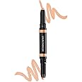 Laura Mercier Secret Camouflage Brighten and Correct Duo, 2-in-1 Face and Under Eye Concealer Stick, Blurs Imperfections and Reduces Appearance of Undereye Dark Circles, Full Coverage