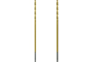 Greycore Tools 5/32 Inch x 6 Inch Cobalt Aircraft Extension Bit – 2 Pack M35 Cobalt Drill Bit, Industrial Titanium Coating – Drill Bits for Steel, Hard Metal, Cast Iron, Wood, Plastic (5/32" x 6")