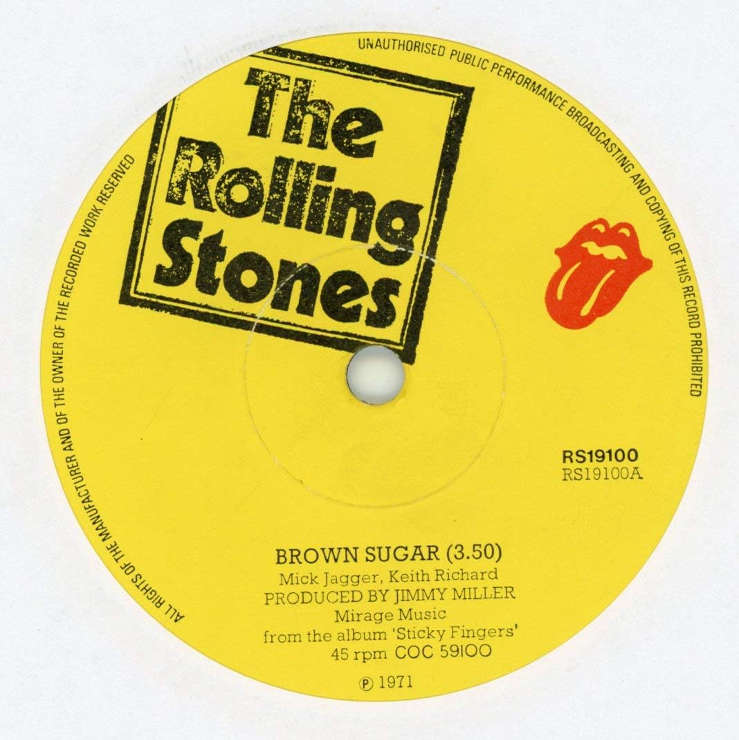 Brown Sugar [7" VINYL] Mick Jagger, Keith Richard, The Rolling Stones
