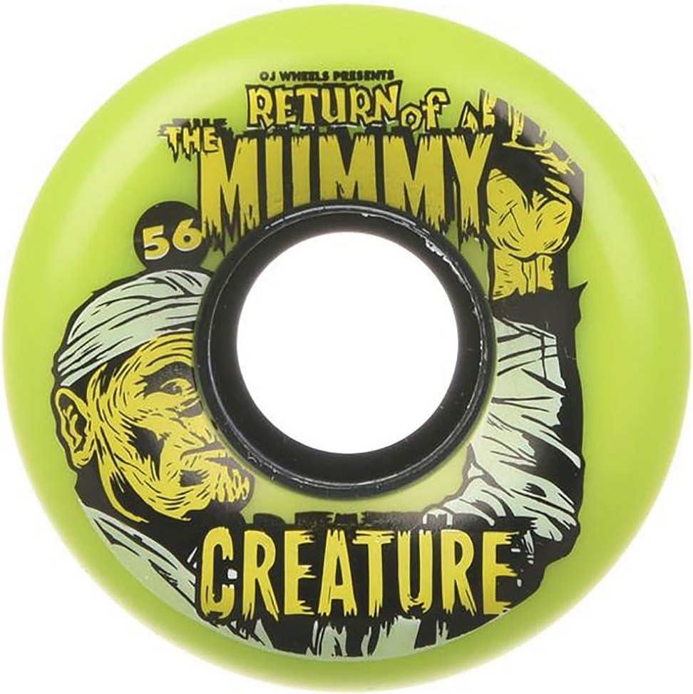 OJ III Skateboard Cruiser Wheels 56mm Creature Mummy Keyframe 87A Green