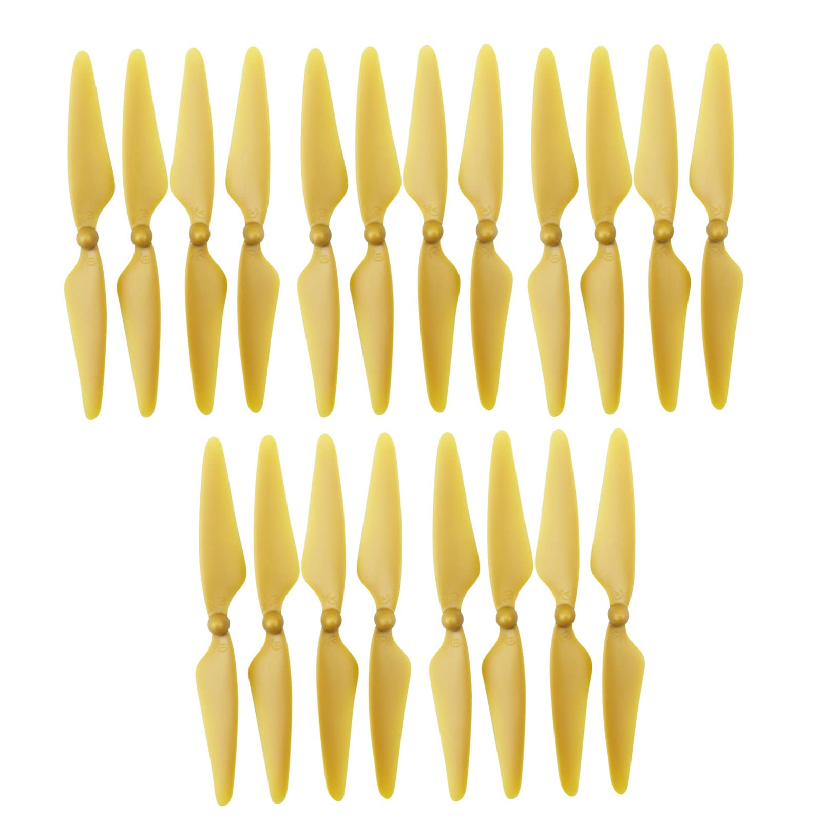 ZYGY 20PCS blades for Hubsan H501s H501A H501C H501M H501S W H501S pro MJX B3 BUGS 3 B3H BUGS 3H F17 F100 HS700 D80 Quadcopter Spare Parts Propellers-Golden