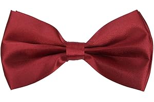 TrendsBlue Kids Small Solid Color Adjustable Tuxedo Neck Bowtie Bow Tie - Diff Colors