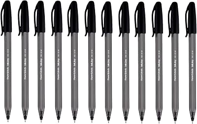 Paper Mate InkJoy 100 Ballpoint Pens Medium Point Black 12 Pack