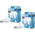 PHILIPS LED Basic Frosted Non-Dimmable A19 Light Bulb - EyeComfort Technology - 1500 Lumen - Soft White (2700K) - 14W=100W - E26 Base - Title 20 Certified - Indoor - 4-Pack