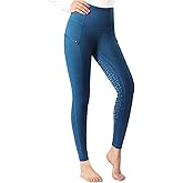 Harrison Howard Women's Full Seat Silicon Grip Equestrian Breeches Horse Riding Tights High Waisted Leggings